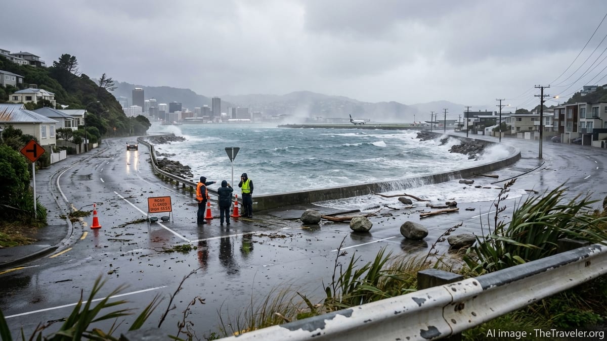 Travel Chaos as Severe Storm Batters Wellington and New Zealand’s Lower North Island