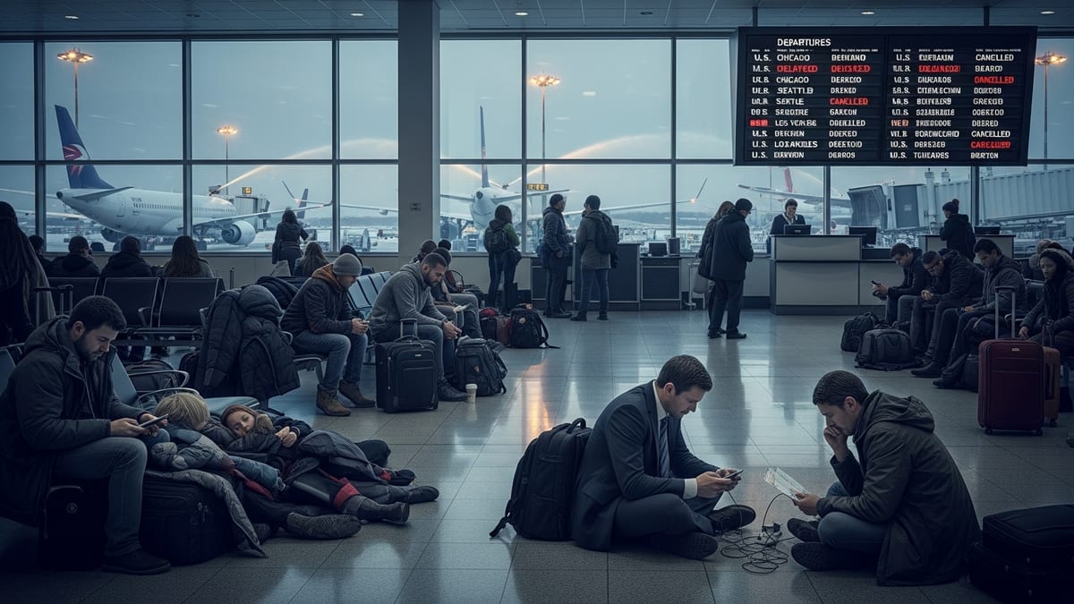 Winter Weather Triggers New Wave of Flight Disruptions Across Major U.S. Hubs