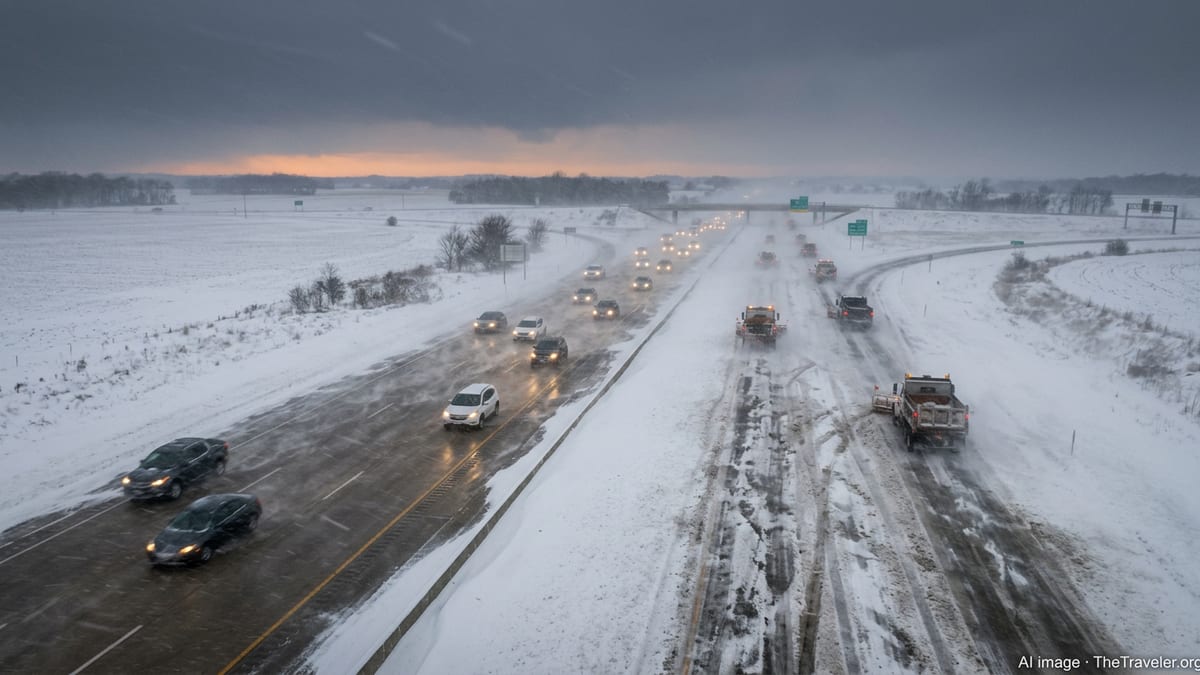 Blizzard and Severe Storms Bring Midwest Travel Chaos