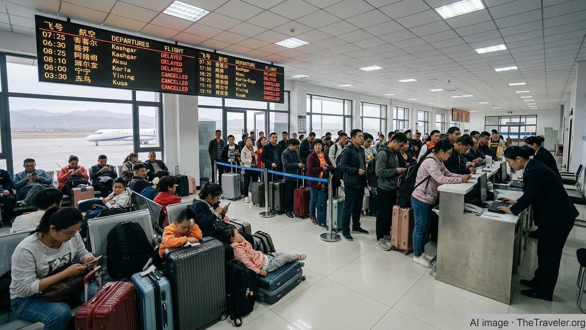 Flight Chaos Grips Xinjiang as Delays and Cancellations Mount