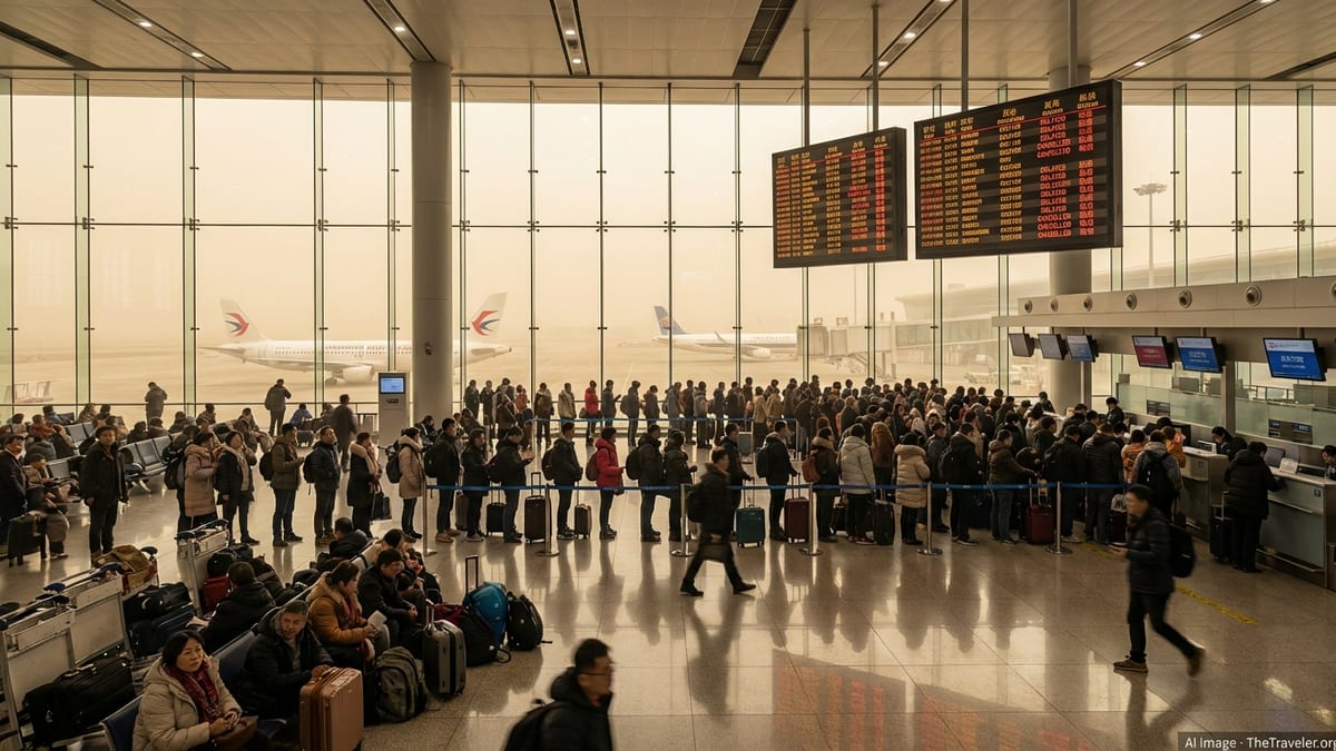 Severe Weather Triggers Major Flight Chaos Across Northern China